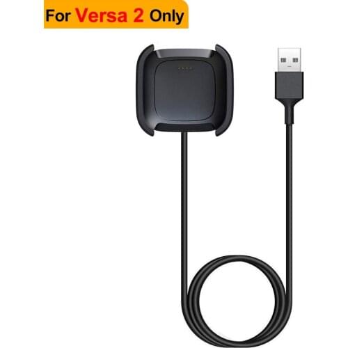 Compatible with Fitbit Versa 2 Charger, 1m Replacement USB Charging Cable Dock Stand for New Fitbit Versa 2 Charging Cord Statio
