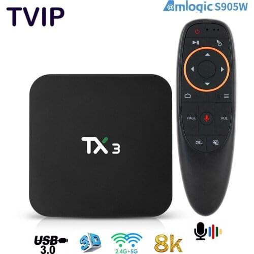 Tanix TX3 Amlogic S905X3 H.265 8K HDR 2.4G/5GHz Dual Wifi BT 4.2 Google Youtube Smart Media Player Set Top Android 9.0 TV Box