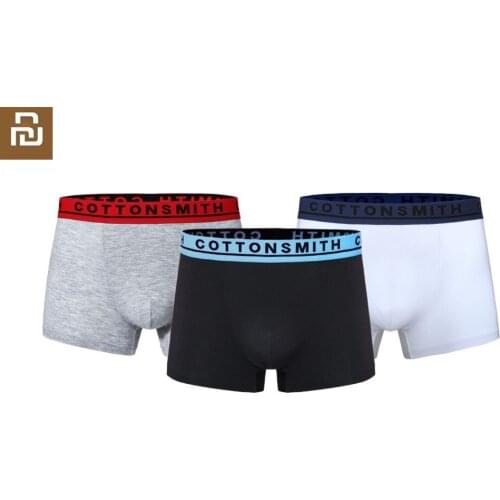 Youpin New comfortable Modal Boxer men briefs High elastic breathable Soft smooth Men Four-corner Underpants Panties