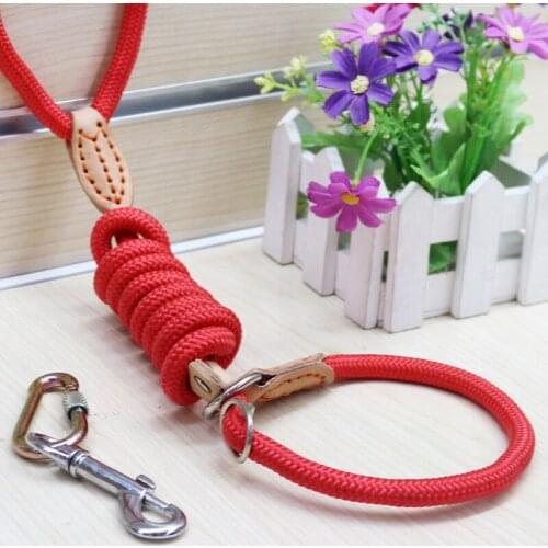 High Quality Nylon Adjustable Training Lead Pet Dog Leash Dogs Strap Rope Traction Cat Harness Collar Lead for Small Large Dog