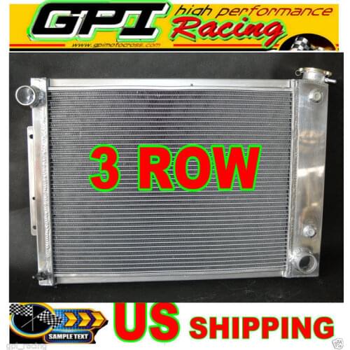 3ROW ALUMINUM RADIATOR FOR CAMARO/PONTIAC FIREBIRD TRANS AM 350 396 BIG BLOCK V8 A/T