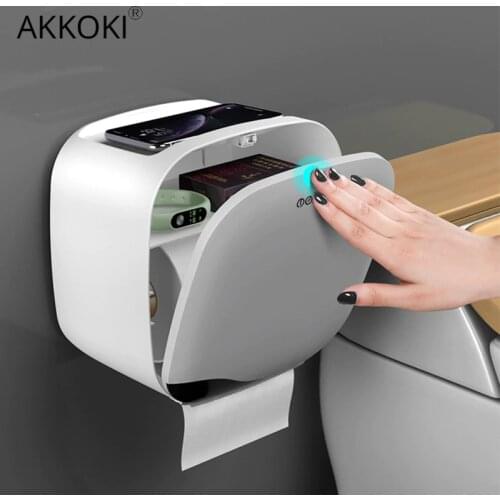 Bathroom Accessories Waterproof Toilet Paper Holder Wall Mounted Tissue Box Double Layer Toilet Paper Holders Towel Dispenser