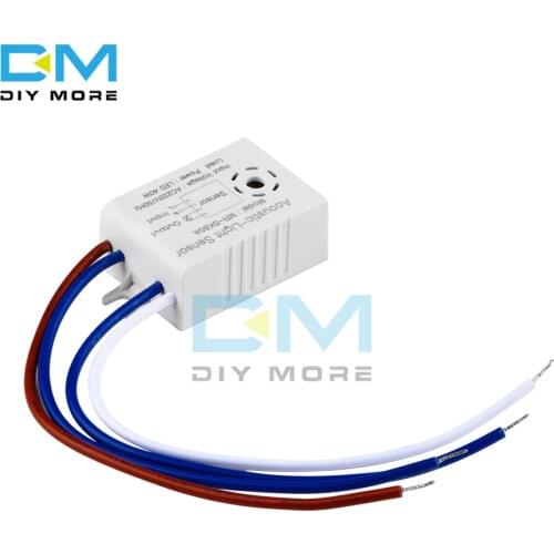 Automatic Sound Sensor Switch 220V Voice Control Sensor Detector Auto On Off Intelligent LED Lamp Smart Switch for Corridor