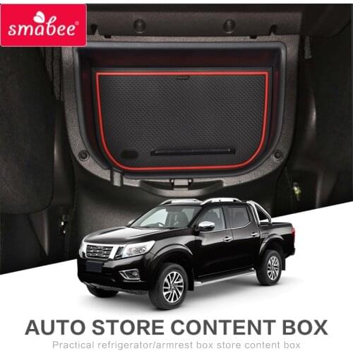 Smabee Car central armrest box For Nissan Navara NP300 D23 2015-2019 Interior Glove Box Tray Storage Box Auto Styling