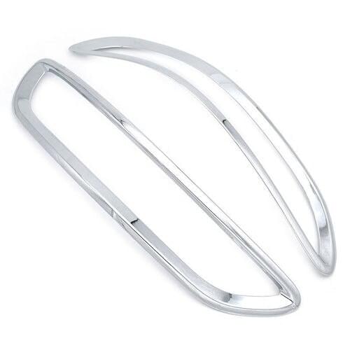 BBQ@FUKA For Kia Sportage 2017-2018 ABS Chrome Rear Fog Lamp Light Trim Cover 2 PCS Chrome Rear Fog Lamp Light Trim