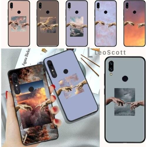 Art hand lines Painted Pattern Phone Case For Xiaomi Redmi Note 4 4x 5 6 7 8 pro S2 PLUS 6A PRO