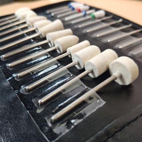 Nail Drill Bits Holder Display Box Case, Professional Nail File Bits Manicure Tools, Convenient for You to Put in Your Backpack