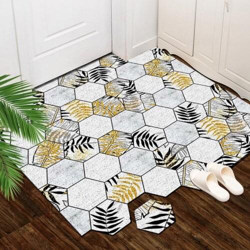 Home Front Doormats PVC Silk Loop Carpet Door Mat Bathmat Kitchen Anti-Slip Custom Nordic Minimalist Living Room Carpet Mats