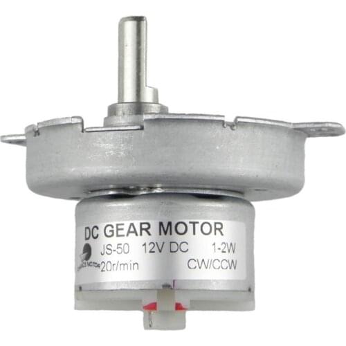 Brushless Motor DC Gear Electric Synchronous Motor JS-50 DC 12V 20RPM D-Shaft Reduced DC Motor