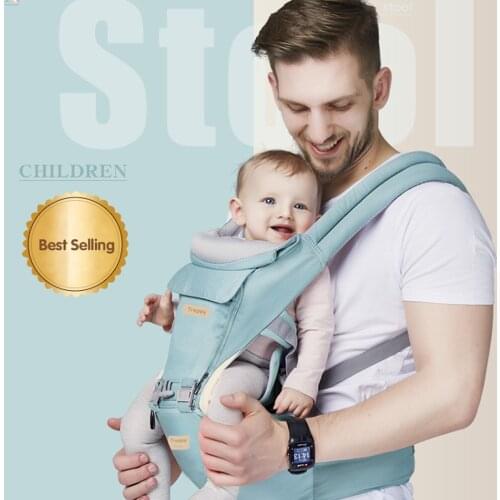 Ergonomic Baby Carrier Infant Kid Baby Hipseat Sling Front Facing Kangaroo Baby Wrap Carrier for Baby Travel 0-36 Months