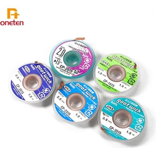 1pcs Soldering Wick Accessory Goot Wick Braided Copper Wire Desoldering Wick BGA Solder Remover CP1515 CP2015 CP2515 CP3515