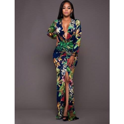 Bodycon Dress Plus Size Women Long Dresses Woman Party Night Luxury Deep V Formal Dress Women Elegany Summer Clothes For Women