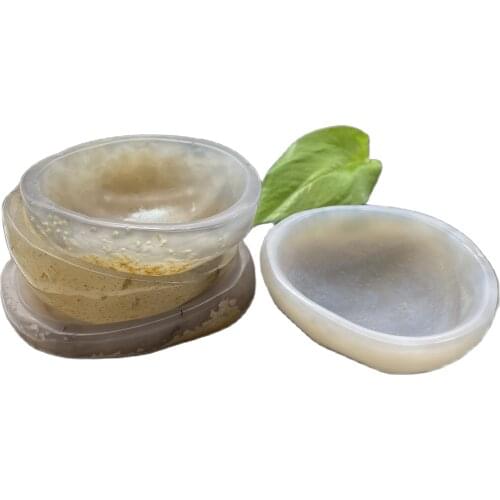 1pcs Natural Crystal agate bowl agate Ashtray crystal ashtray Home Decoration stones and minerals Healing Crystals Gift