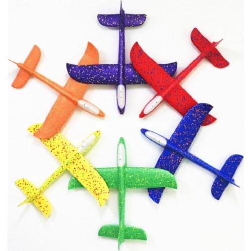 Hand throw airplane EPP Foam Outdoor Launch Glider Plane Kids Toys 48 cm Interesting Launch Throwing Inertial Model Gift toys