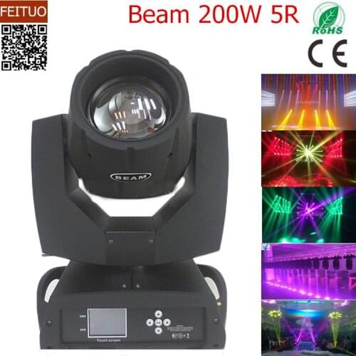 8pcs/lot 200w Sharpy 5r Lyre Beam Stage DJ Light Moving Head Light Tounch Screen 200w 5r Show Disco Moving Head Beam Light