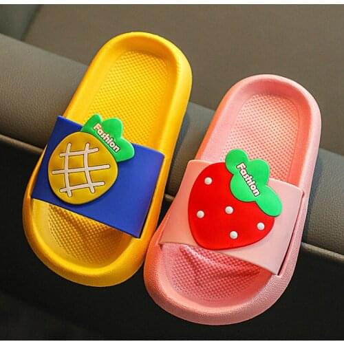 Kids Slippers for Boys Girls Cartoon Shoes Summer Toddler Flip Flops Baby Indoor Slippers Beach Swimming Slippers for Children