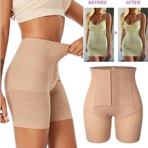 High Waisted Body Shaper Shorts Shapewear for Women Tummy Control Thigh Slimming Underwear Waist Trainer Butt Lifter Panties