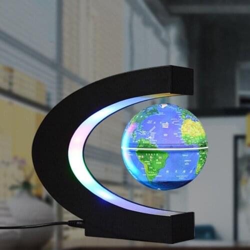 LED World Map Magnetic Levitation Floating Globe Not Big Home Electronic Antigravity Lamp Novelty Ball Light Birthday Decoration