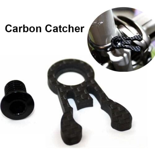 Carbon Fiber Bicycle Front Fork Fixed Buckle CNC Carbon Catcher For Brompton Folding Bike Cycling Parts