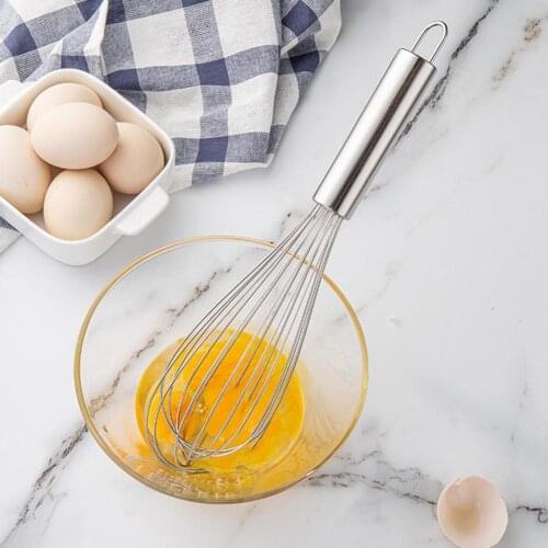 Egg Whisk Balloon Shape Heat-Resistant Stainless Steel DIY Fondant Cake Egg Beater for Kitchen Dinnerware Sets