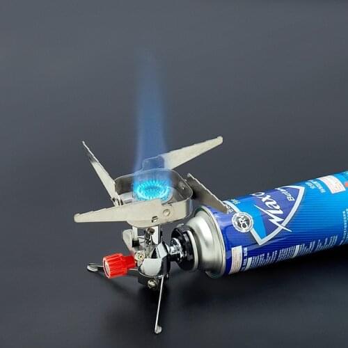 Windproof Camping Gas Stove Portable Foldable Backpack Electronic Stove Head Outdoor Cooking Picnic HikingMountaineering Camping