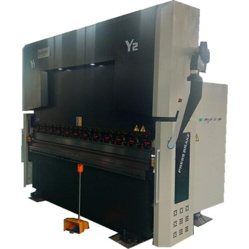 WC67K-130T/3200 6+1 Hydraulic Press Brake Galvanized Plate Bending Machine With DELEM DA66T