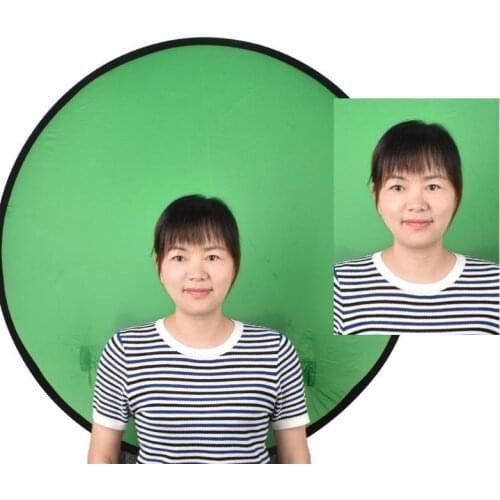 Photography Green Round Backdrop Plate Electronic Competition Chair Bandage Folding ID Photo Photograph Solid Background Cloth