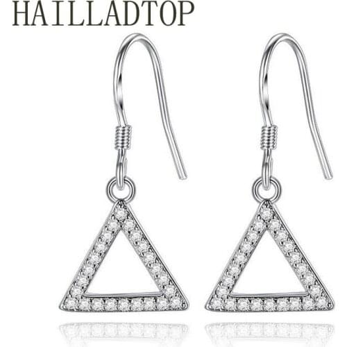 5 Styles Geometric Oorbellen Earrings Fashion Jewelry 2018 Long Dangle Earrings Silver Color Party Wedding Schmuck Heart Square