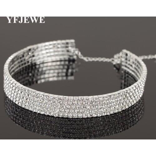 YFJEWE Luxury Beads Collar Chokers Necklace & Pendant Fashion Wedding Sexy Necklace Statement Chokers Women Collier Bijoux N339