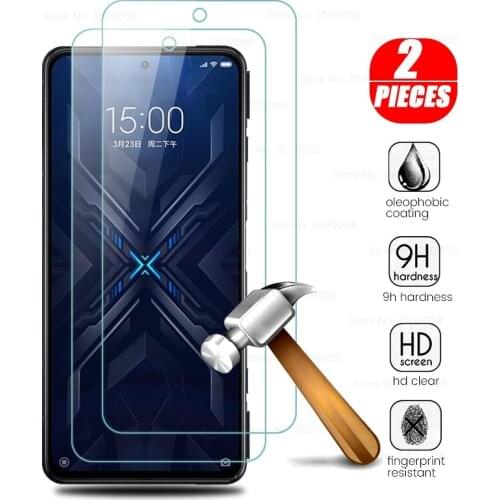 2 Pcs/Lot For Xiaomi Black Shark 4 / Pro 6.67" Clear Tempered Glass Screen Protector Ultra-Thin Protective Film Toughened Guard