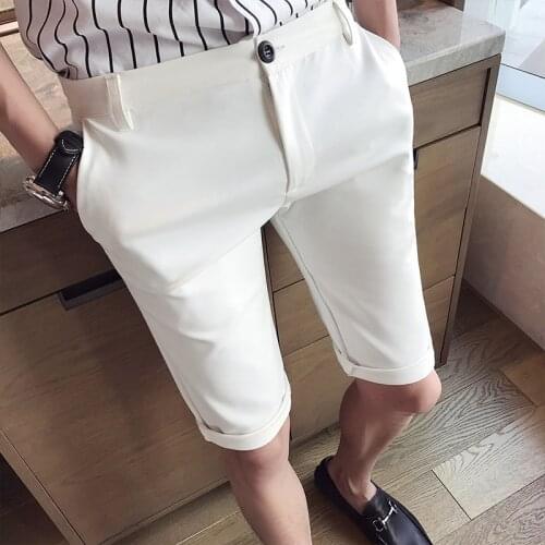 2019 New Shorts Mens Casual Fashion Social Shorts Mens Quality Bottoms Zipper Fashion Brand Solid Color Xizhuang Shorts