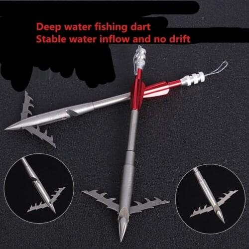 1pcs 160mm Powerful Barbed Deep Water Shooting Fish Dart Slingshot Fishing Catapult Fish Slingshot Arrow Catapult Dart
