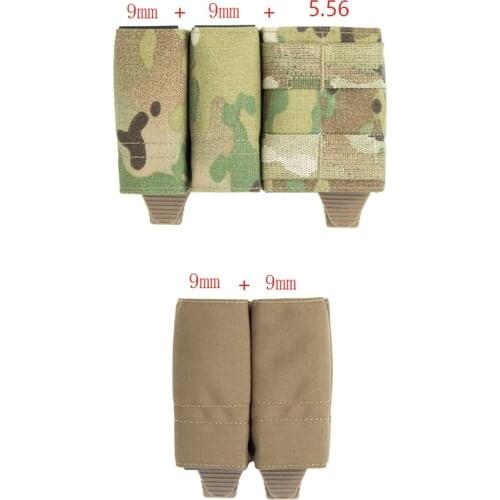 9mm 5.56 Magazine Pouch Military Tactical Airsoft Ammo Clip Bag Multicam Army Toolkit Pouch Gear Molle Mag Hunting Equipment Bag