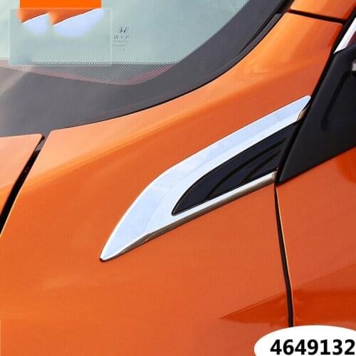 ABS Chrome For Honda Civic 10th -Car wing Right & Left Side Badge fender emblem car styling accessories sticker 2016 To 2018
