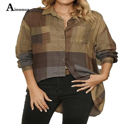 Aimsnug Women's Plaid Shirts