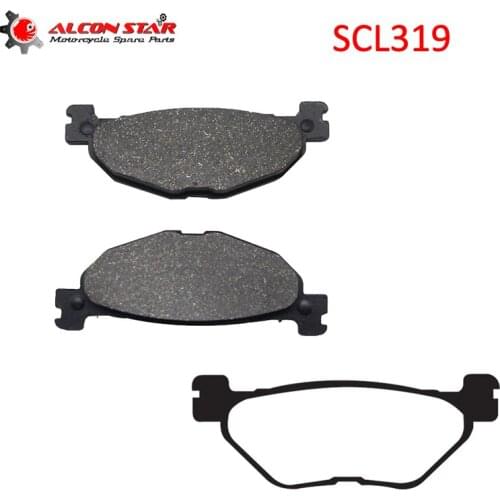 Alconstar- 1 Pair Motorcycle Brake Parts Rear Brake Pads for Yamaha XP 500 TMAX 500 XP 530 for Kawasaki Voyager 250 2005 Racing