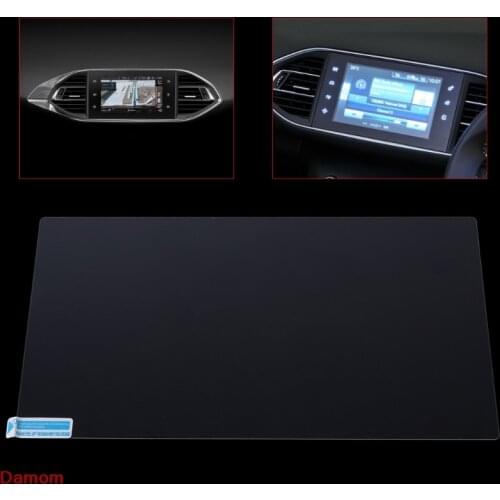 Car Navigation Tempered Glass Screen Protector For Peugeot 308 408 508 208