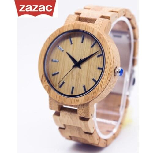 Nature Wood Watch Fashion Mens Wooden Bamboo Watch Quartz men Watch Handmade Classic Quartz Wristwatch Wood