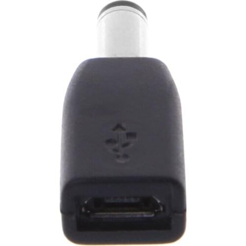 DC 5.5x2.1mm Male Plug To Micro USB Female Connector Adapter Charge Converter 667C