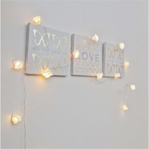 5M 28LED white Rose Flower Fairy String Light Holiday Lighting Novelty Romantic Wedding Party Christmas Decoration Roses Lights