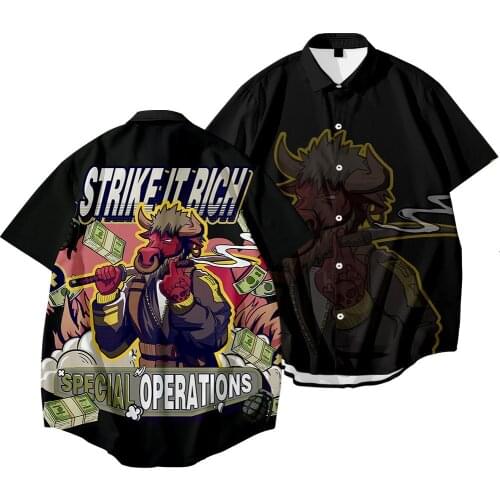 Chinese Style Black Print Summer Mens Beach Shirt Fashion Short Sleeve Loose Casual Shirts Asian Plus Size S-6XL