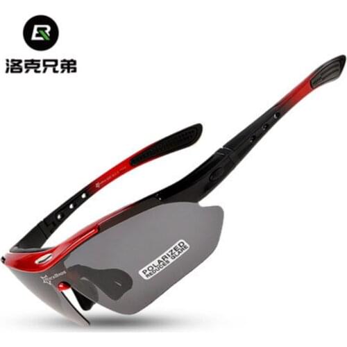 Hot! RockBros Polarized Cycling Glasses Cycling Sunglasses Outdoor Sport Road Bike MTB Mens Glasses TR90 Goggles Eyewear 5 Lens