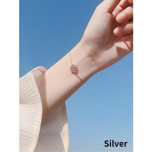 2021 New Allergy Free Bracelet for Women Round Cut Micro Cubic Zirconia Bracelet Holiday Gift Jewelry Wholesale