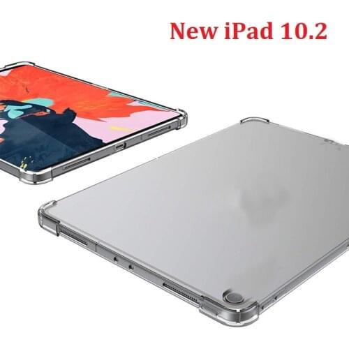 New Crystal Clear Tablet Coque for Apple iPad 10.2 2019 Case Anti-drop Shockproof TPU funda for new iPad 10.2 Cover