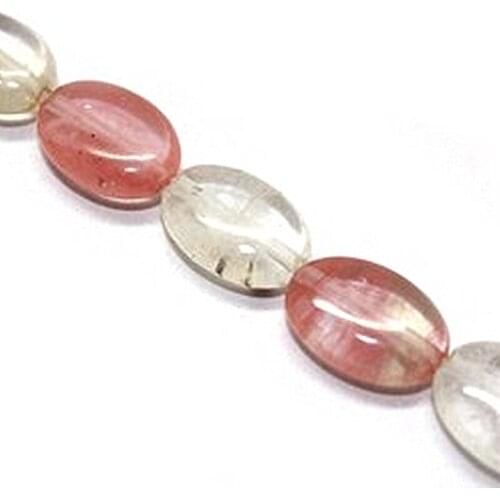 Newly stone 13x18mm multicolor watermelon tourmaline oval loose beads diy Jewelry 15"F141GS