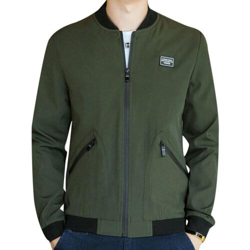 Autumn Mens Slim Fit Stander Collar Jacket And Coat Men Baseball Jackets Male Thin Bomber Jacket Big Size 7xl 8xl