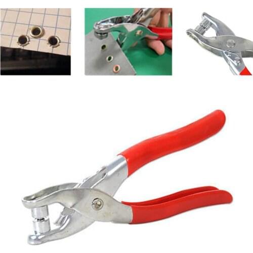 1 Punch Pliers 100 Rivets Metal Sewing Prong Rings Buttons Press Studs Pliers Snap Craft Fasteners + Clip Pliers DIY Clothes To