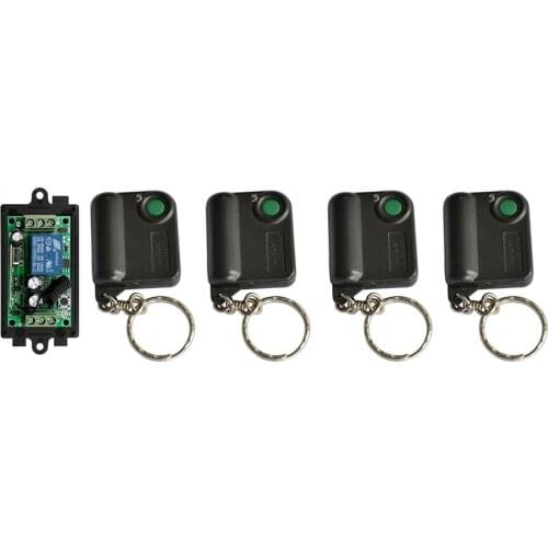 DC12V 1CH 10A Receiver Remote Control Garage Door RF Wireless Remote Control Switch Transmitter+Receiver lamp/ shutters