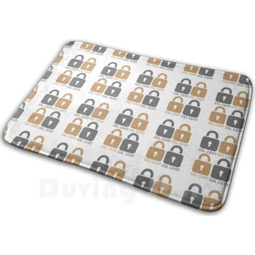 Ssl Certificate-Internet Security ( White Background ) Carpet Mat Rug Cushion Soft Ssl Certificate Secure Sockets