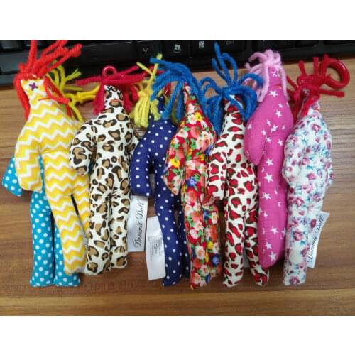 10pcs NEW Random Pattern Color Stress Relief 6" Dammit Doll Plush toy key chains